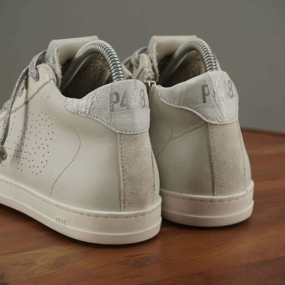 P448 White Sneakers Leather Minimalist Design - Picture 5 of 10